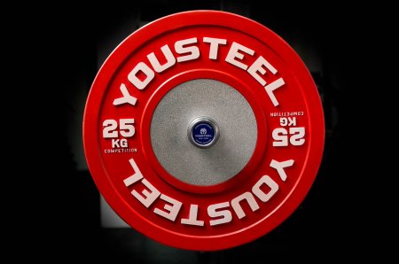 Диск YOUSTEEL бамперный соревновательный 25 кг.