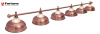 Светильник Fortuna Crown Red Bronze 6 плафонов