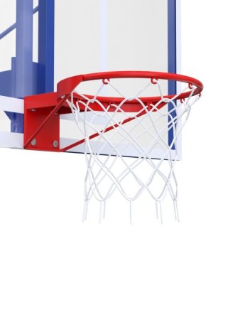 Баскетбольная стойка разборная одноопорная с проф. щитом 1800х1050 мм из оргстекла 10 мм и усиленным кольцом