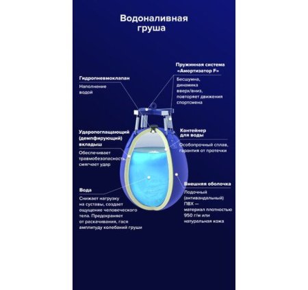 Водоналивная боксерская груша BIG WATER PEAR FILIPPOV кожа