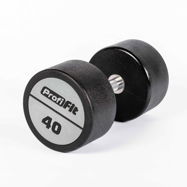 Гантельный ряд полиуретановый (шаг 2,5 кг, 5 пар) PROFI-FIT 40-50 кг