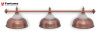 Светильник Fortuna Crown Red Bronze 3 плафона