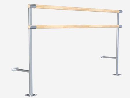 Кронштейн напольно-пристенный из нержавеющей стали, двухрядный