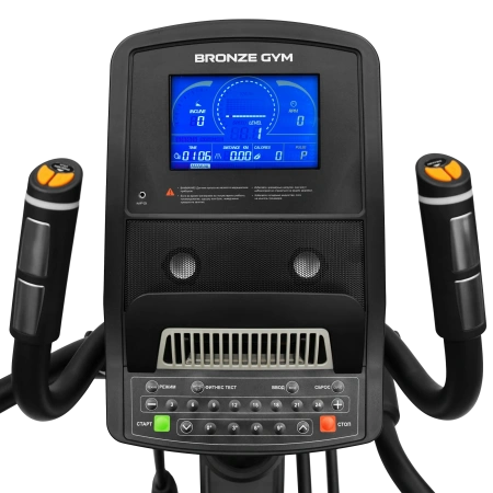 Эллиптический тренажер с автонаклоном профессиональный BRONZE GYM X800M