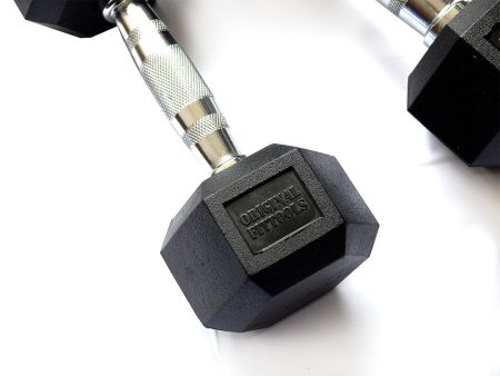 Набор гексагональных гантелей Original FitTools 5 пар от 1 до 5 кг