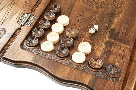 Нарды резные "Армянский узор 12" 60, Haleyan