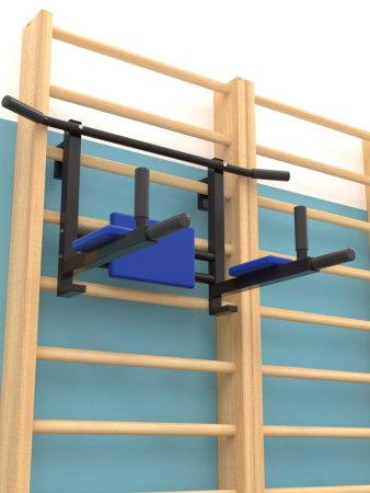 Турник-брусья-пресс 3 в 1 для шведской стенки