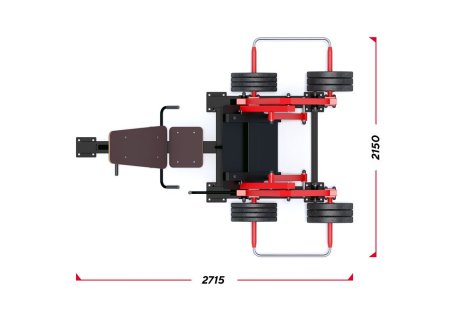 Уличный тренажер "Жим ногами" с изменяемой нагрузкой