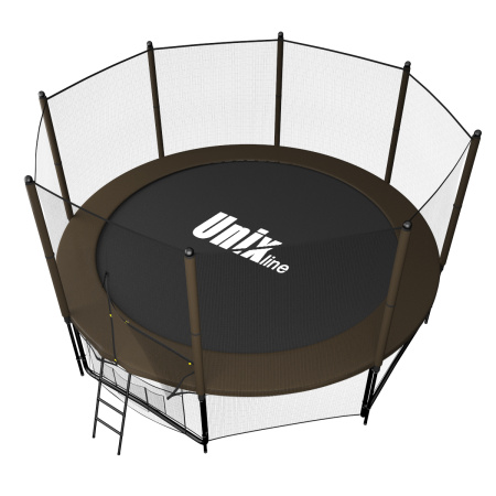 Батут UNIX Line Black&Brown 12 ft (outside)