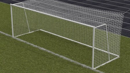 Ворота футбольные с креплением к земле 7,32х2,44 м, по ГОСТу тип 4
