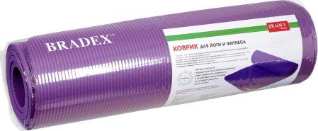Коврик для йоги и фитнеса Bradex SF 0677, 173*61*1 см NBR, фиолетовый