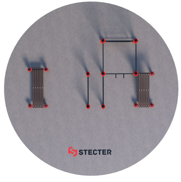 Проект "Воркаут площадка для коттеджа 1-3"