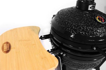 Керамический гриль-барбекю 16 дюйма (черный) (39,8 см)