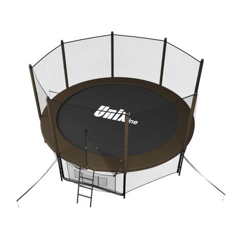 Батут UNIX Line Black&Brown 12 ft (outside)