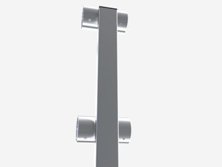 Кронштейн двухрядный напольный из нержавеющей стали