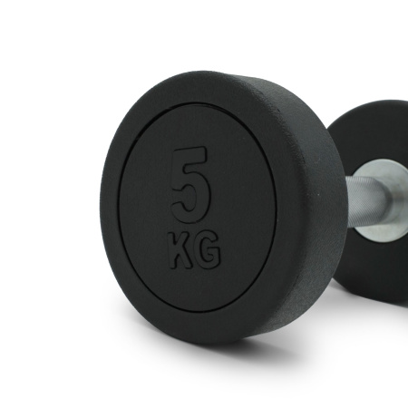 Гантель UNIX Fit PRO круглая обрезиненная 5 кг