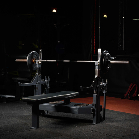 Скамья для жима лежа DHZ со страховочными упорами Olympic Bench