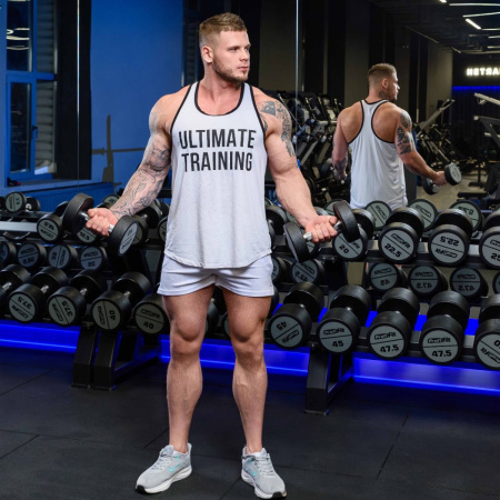 Гантельный ряд полиуретановый (шаг 2,5 кг, 10 пар) PROFI-FIT 2,5-25 кг