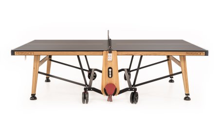 Теннисный стол складной для помещений "RASSON PREMIUM T01 Indoor" (274 х 152,5 х 76 см, натуральный ясень) с сеткой