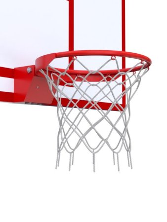 Баскетбольная стойка разборная регулируемая с щитом 1800х1050 мм из метал. листа и массовым кольцом