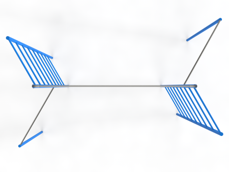 Комплекс из турников (3шт) и шведских стенок (2шт) из нержавейки