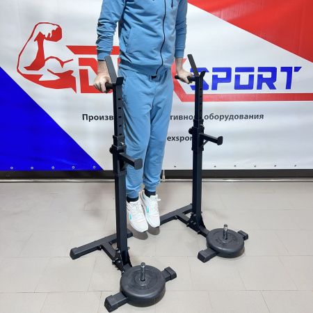 Стойка для штанги универсальная домашняя - Черный
