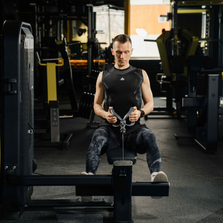 E7033JZ Гребная тяга. Горизонтальный блок. Стек 135 кг