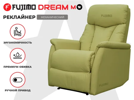 Кресло-реклайнер механический FUJIMO DREAM MW Фисташка