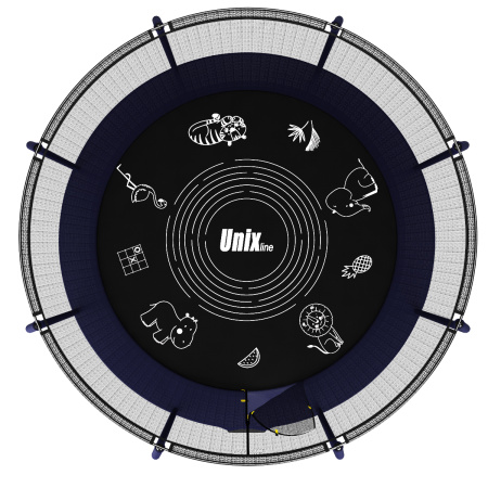 Батут UNIX Line SUPREME GAME 10 ft (Blue)