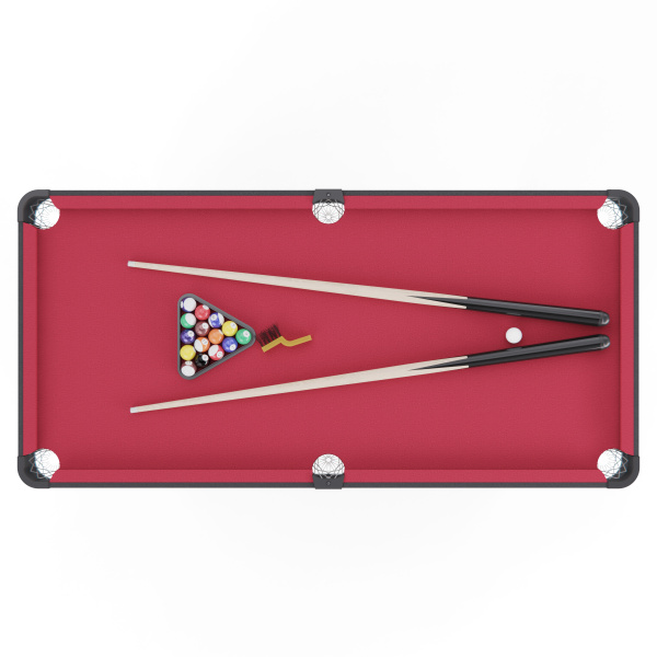 Игровой стол - бильярд DFC 54" 135 x 65 см, красный