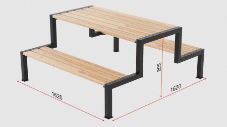 Скамейки со столом на 6 человек