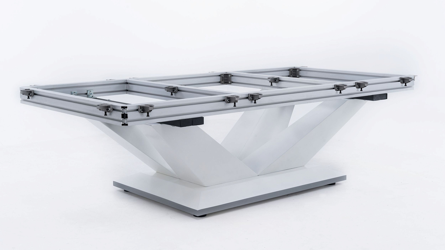 Бильярдный стол для пула RASSON "Victory 2 Plus" 9 футов (белый, сланец 30 мм)