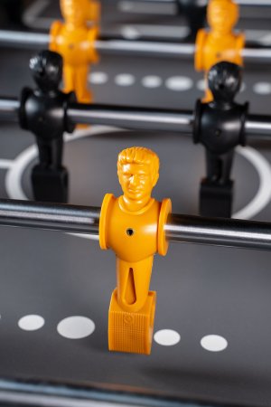 Игровой стол - футбол "Eiffel" коричнево-черный