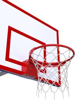 Баскетбольная стойка регулируемая разборная с щитом 1200х900 мм из фанеры на метал. каркасе и массовым кольцом