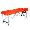 Массажный стол DFC NIRVANA, Elegant, 186х60х4 см, алюм. ножки, цвет оранжевый (Orange)