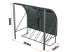 Велопарковка на 5 мест (с навесом)