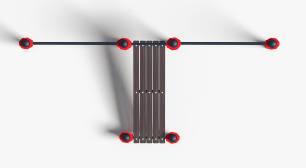 Турники  с лавочкой для пресса (PAW-20)