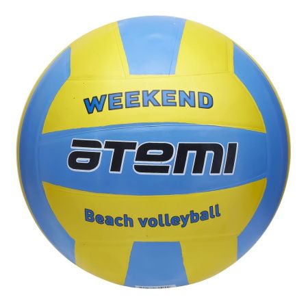 Мяч волейбольный Atemi WEEKEND, резина, желт-голубой, р. 5, окруж.65-67