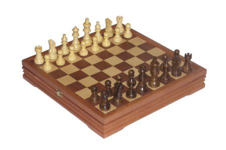 Шахматы + шашки деревянные 37х37 см