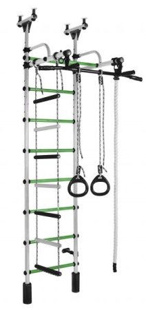 Детский спортивный комплекс Формула Здоровья Жирафик (белый-салатовый)