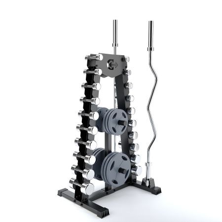 Стойка для хранения гантелей, дисков и грифов Domsen Ds49 d25мм