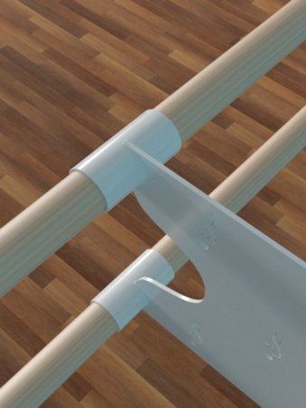 Станок балетный настенный двухрядный (тип 2)