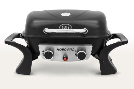 Комплект: Портативный газовый гриль 2 горелки и Подставка складная для газового гриля HOBO PRO