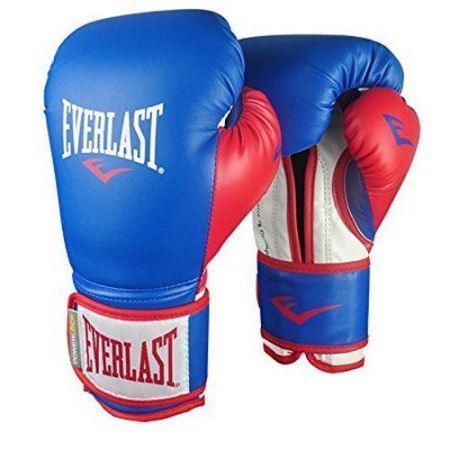 Перчатки тренировочные Everlast Powerlock PU Синий/Красный 14 Oz