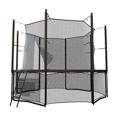 Батут UNIX Line Black&Brown 8 ft (inside)