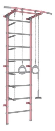 Детский спортивный комплекс Формула Здоровья Pastel 1 (розовый-серый)