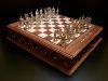 Шахматы подарочные "Аристократ" орех антик