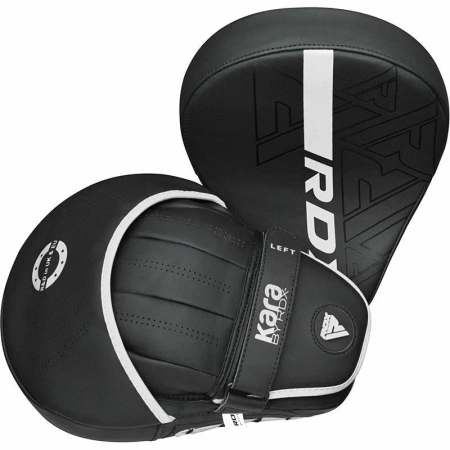 Лапы боксерские изогнутые RDX Kara FPR-F6 черн/бел.мат.
