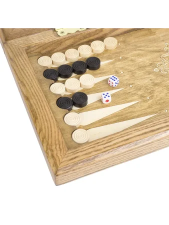 Шахматы + Шашки + Нарды 3 в 1 "Сенатор 1", 40 см, ясень, Partida