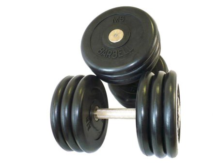 Гантель Barbell классик с вращающейся ручкой хром